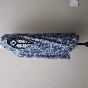 LuLaRoe Cocoa Camo Tank Top Super Stretchy High Neck Sleeveless Shirt Women's M